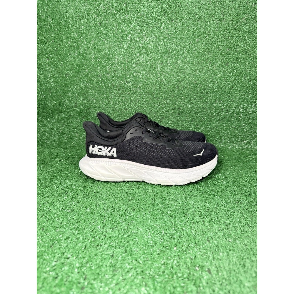 Hoka One One Arahi 7 Womens Size 6.5 D Wide Black White Running Shoes Sneakers